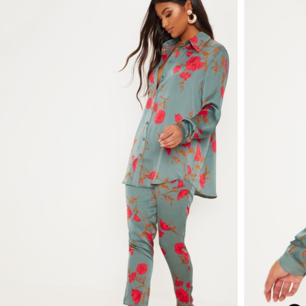 Pretty little thing Satin Button Up